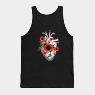 Floral heart 21 Tank Top